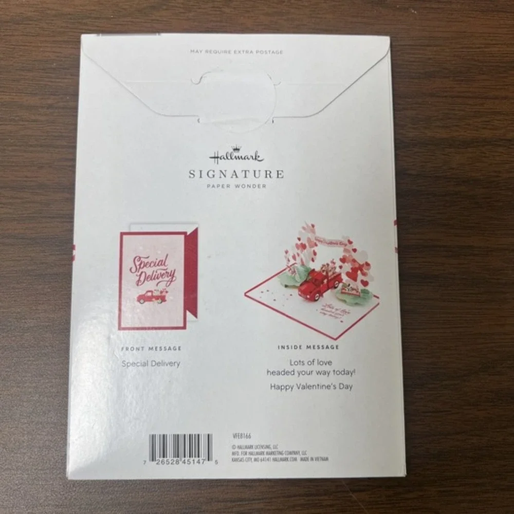 Lot Of‎ 3 Hallmark Signature Paper Wonder Pop Up Valentines Day Cards Treasures